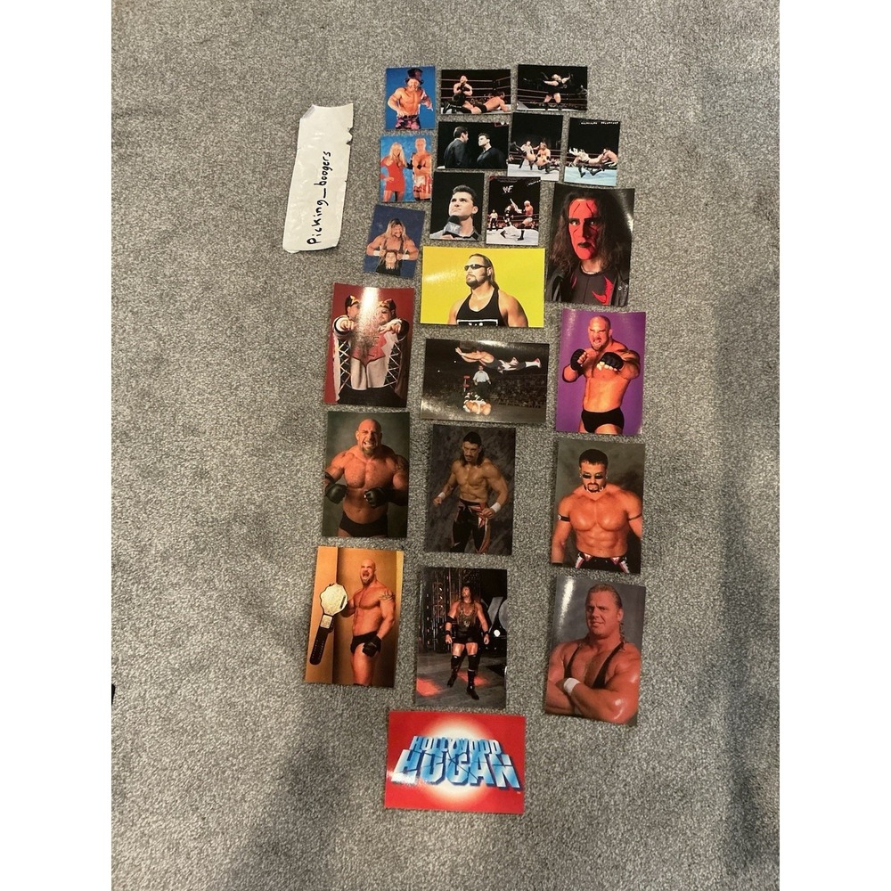 22 Retro‎ 1990s WWF Wrestling Sport Cards & WCW/NWO Panini Wrestling photo cards